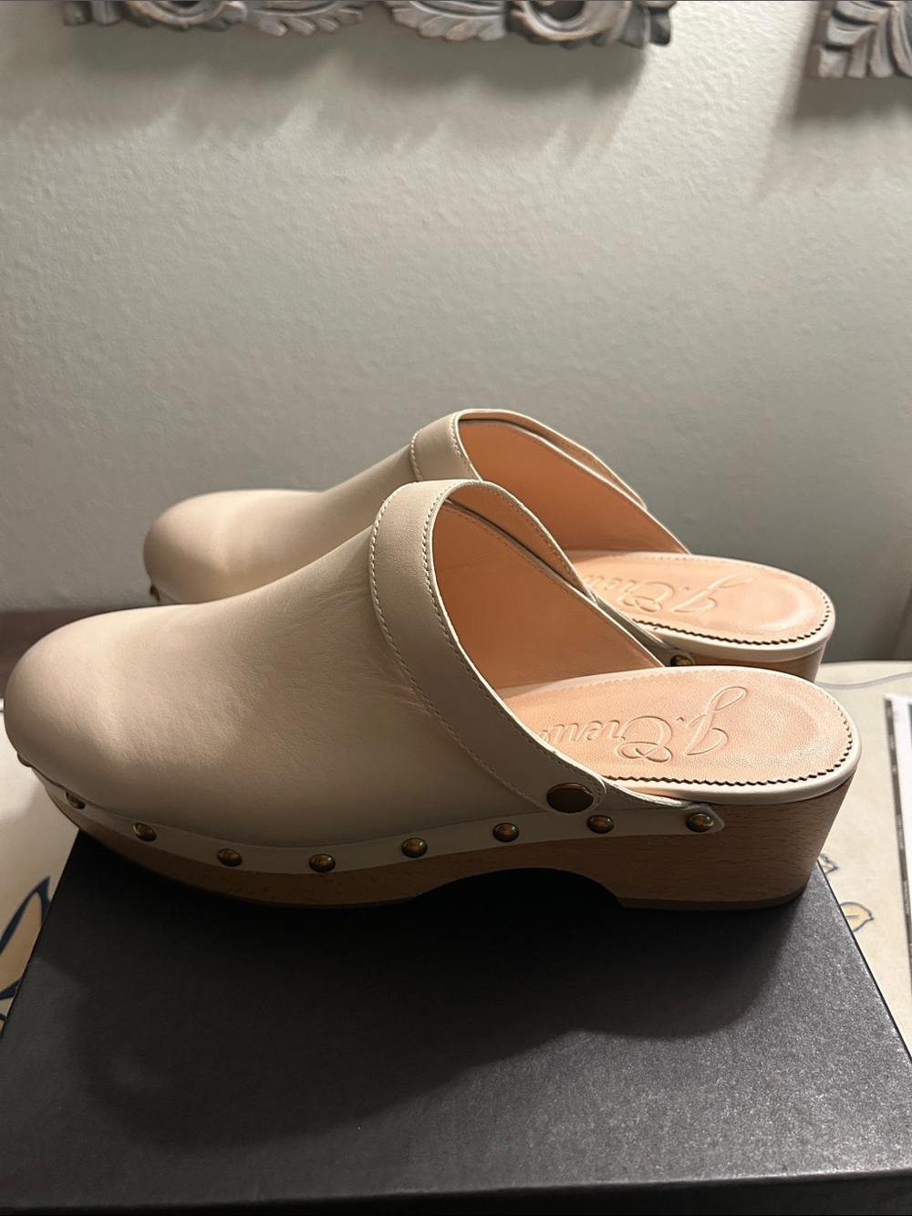 J. Crew Gracie Leather Convertible Clog Mules